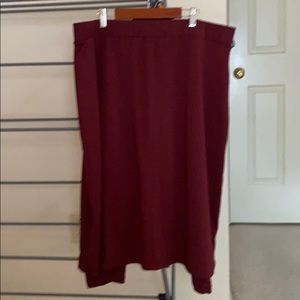 BRAND NEW SNOGA BURGUNDY ATHLETIC SKIRT SZ 1x